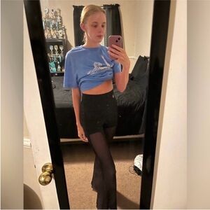 Black Mesh Swimsuit Cover-Up